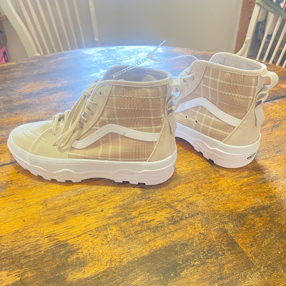 VANS Sentry Sk8-Hi WC Plaid shoes size: W7 M5.5